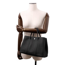 Load image into Gallery viewer, HERMES Garden Party Black Negonda Leather Size TPM
