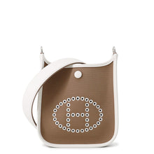 Load image into Gallery viewer, HERMES Neo Evelyne Etoupe/Gris Perle/Dune Toile Leather Size TPM
