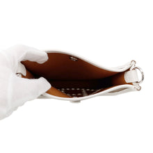 Load image into Gallery viewer, HERMES Neo Evelyne Etoupe/Gris Perle/Dune Toile Leather Size TPM
