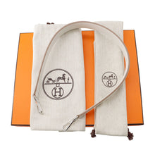 Load image into Gallery viewer, HERMES Neo Evelyne Etoupe/Gris Perle/Dune Toile Leather Size TPM
