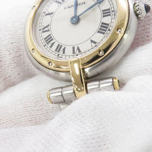Load image into Gallery viewer, CARTIER PANTHERE Vendome Round 1 Row W23mm Stainless Steel K18YG Ivory DialW25030B5

