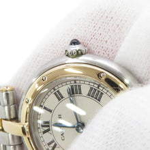 Load image into Gallery viewer, CARTIER PANTHERE Vendome Round 1 Row W23mm Stainless Steel K18YG Ivory DialW25030B5
