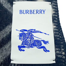 Load image into Gallery viewer, BURBERRY Check Wool Scarf Black80792461 Wool 100%
