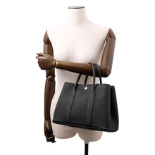 Load image into Gallery viewer, HERMES Garden Party Black Negonda Leather Size TPM
