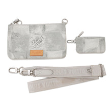 将图像加载到图库查看器中，LOUIS VUITTON Trio Messenger GrayN50068 Damier Salt
