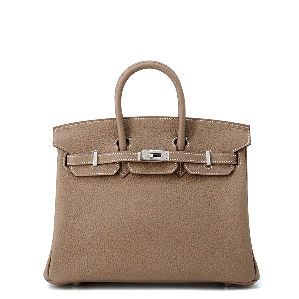 HERMES Birkin Etoupe Togo Leather Size 25