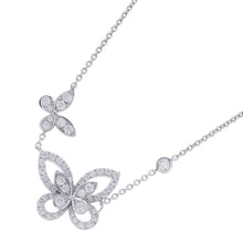 将图像加载到图库查看器中，GRAFF Double Butterfly Silhouette PendantRGP745 18K White Gold
