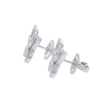 将图像加载到图库查看器中，GRAFF Butterfly Silhouette Mini Stud EarringsRGE1574 18K White Gold
