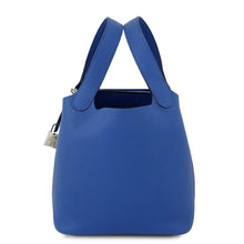 Load image into Gallery viewer, HERMES Picotin Lock Blue france Taurillon Maurice Size PM
