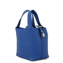 Load image into Gallery viewer, HERMES Picotin Lock Blue france Taurillon Maurice Size PM
