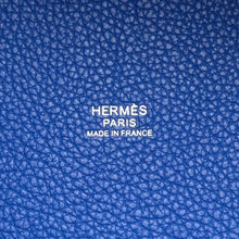 Load image into Gallery viewer, HERMES Picotin Lock Blue france Taurillon Maurice Size PM

