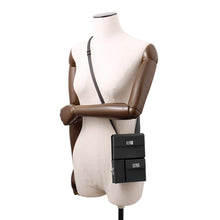 将图像加载到图库查看器中，HERMES Kelly Multi Pocket Black Epsom
