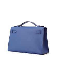 Load image into Gallery viewer, HERMES PochetteKelly Blue Tie Swift Leather
