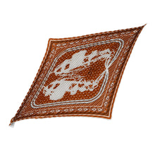 将图像加载到图库查看器中，HERMES Pleated Carre &quot;Bride de Gala&quot; Halzan Silk100%
