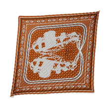 Load image into Gallery viewer, HERMES Pleated Carre &quot;Bride de Gala&quot; Halzan Silk100%
