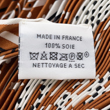 将图像加载到图库查看器中，HERMES Pleated Carre &quot;Bride de Gala&quot; Halzan Silk100%
