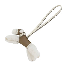 Load image into Gallery viewer, HERMES Buddy Epic Bag Charm Etoupe/Craie Lambskin Mouton
