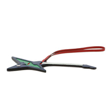 将图像加载到图库查看器中，HERMES Bag Charm Padlock Guitar Blue Saphir/Bamboo/Vert Fizz/Rouge Piment Tadelakt Leather Chevre Shamquila
