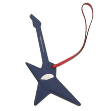 将图像加载到图库查看器中，HERMES Bag Charm Padlock Guitar Blue Saphir/Bamboo/Vert Fizz/Rouge Piment Tadelakt Leather Chevre Shamquila
