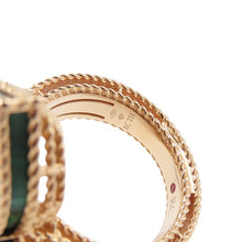 将图像加载到图库查看器中，Roberto Coin Roberto Coin Princess Floral Malachite Ring Size Approximately 11号 LargeADV888RI1838_01 18K Pink Gold
