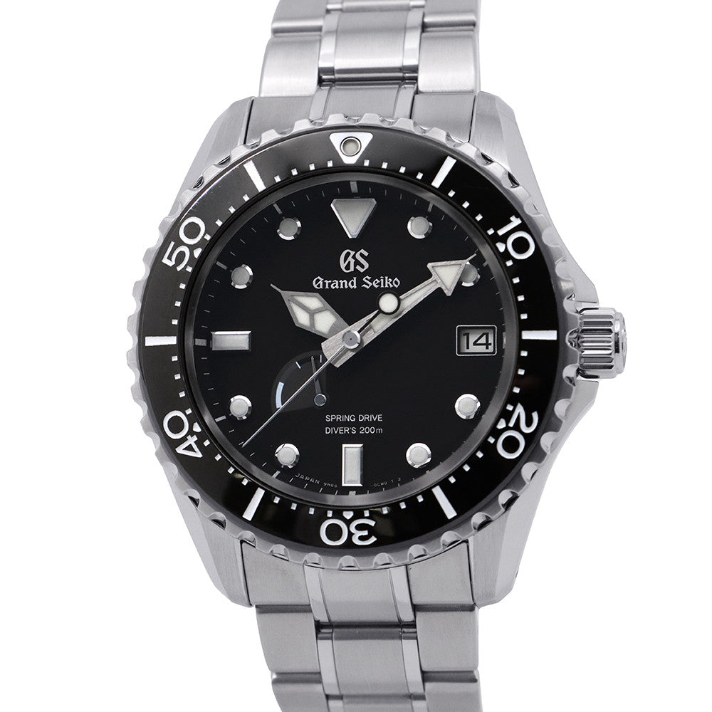 SEIKO Grand Seiko Sports Collection Diver's Spring Drive W44.2mm Stainless Steel Black DialSBGA461