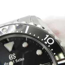 将图像加载到图库查看器中，SEIKO Grand Seiko Sports Collection Diver&#39;s Spring Drive W44.2mm Stainless Steel Black DialSBGA461
