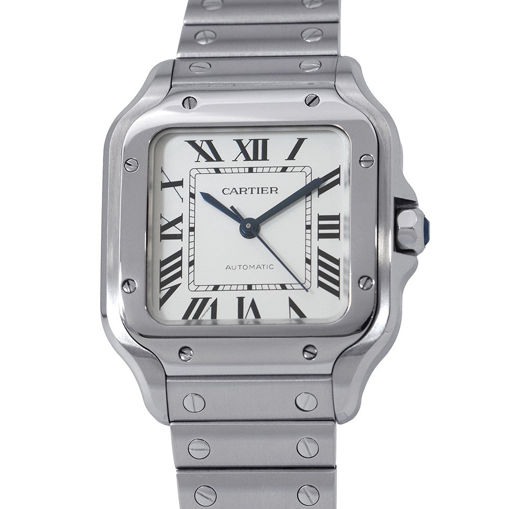 CARTIER Santos de Cartier MM W35.1mm Stainless Steel Silver DialWSSA0029