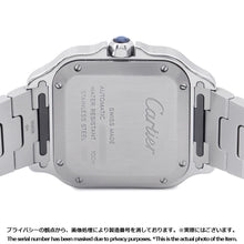 将图像加载到图库查看器中，CARTIER Santos de Cartier MM W35.1mm Stainless Steel Silver DialWSSA0029
