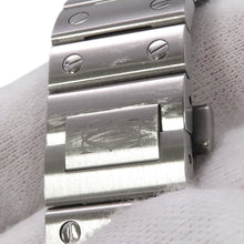 将图像加载到图库查看器中，CARTIER Santos de Cartier MM W35.1mm Stainless Steel Silver DialWSSA0029
