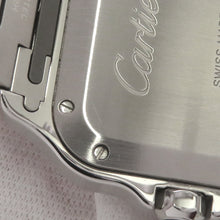 将图像加载到图库查看器中，CARTIER Santos de Cartier MM W35.1mm Stainless Steel Silver DialWSSA0029
