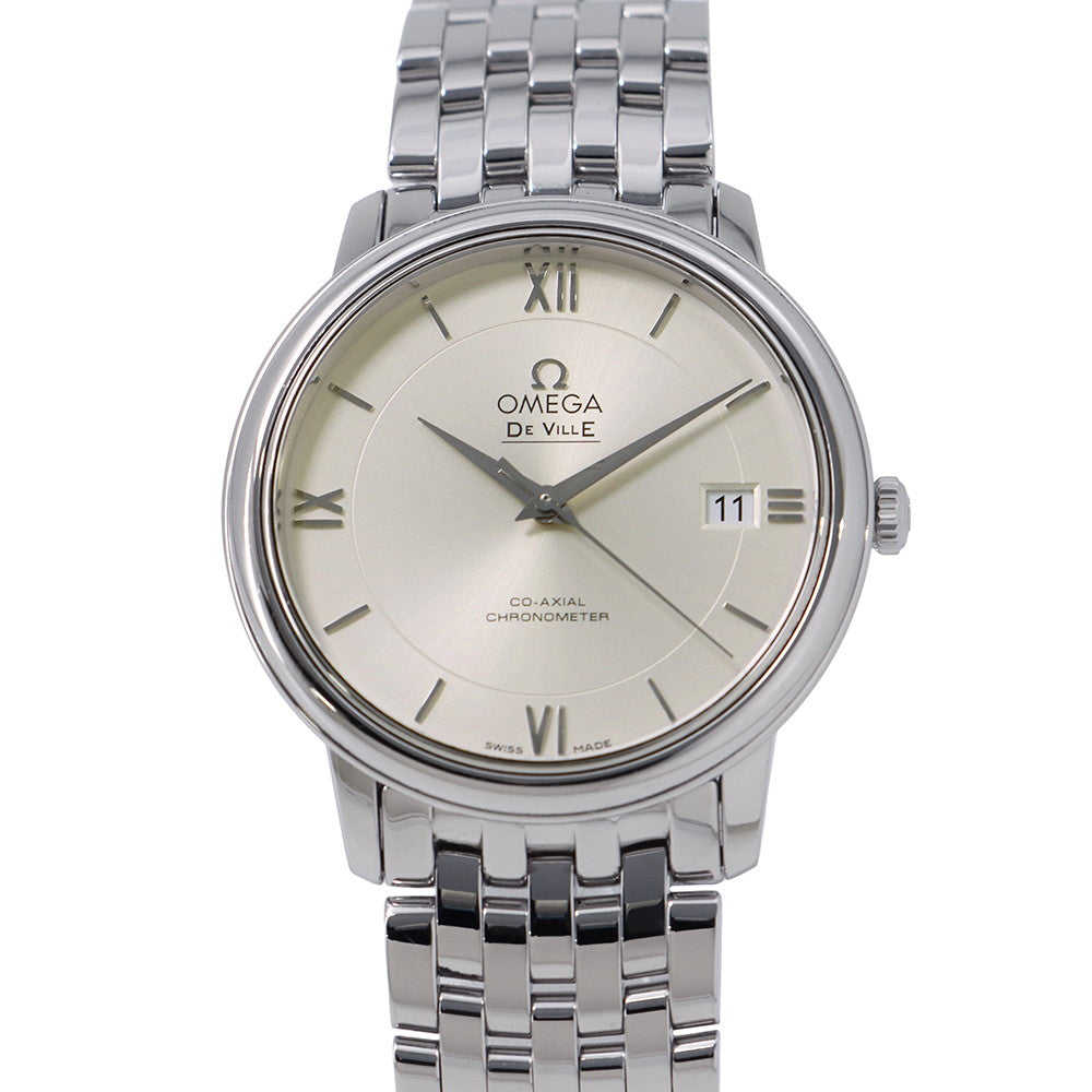OMEGA De Ville Prestige Co-Axial W39.5mm Stainless Steel Silver Dial424.10.37.20.02.001