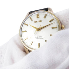 将图像加载到图库查看器中，SEIKO King SEIKO 44KS W36mm Stainless Steel Leather White Dial44-2000
