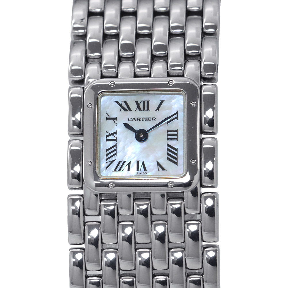 CARTIER PANTHERE Ryuban W16.6mm Stainless Steel White Shell DialW61001T9