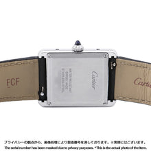 Load image into Gallery viewer, CARTIER tank mast LM H33.7mmxW25.5mm Stainless Steel Leather Silver DialWSTA0041
