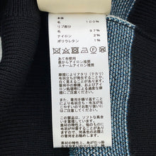 将图像加载到图库查看器中，HERMES MORS A JOUETS Horse Bit Knit Cardigan Size 36 Blue/Black Wool 100%
