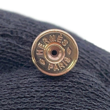 Load image into Gallery viewer, HERMES Pop Ash Bicolor Earrings Size Mini White/Marron glacé Metal Lacquer
