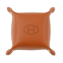 Load image into Gallery viewer, HERMES Tray Vie de France Mies et Lurance Ebene/Fauve Taurillon Clemence
