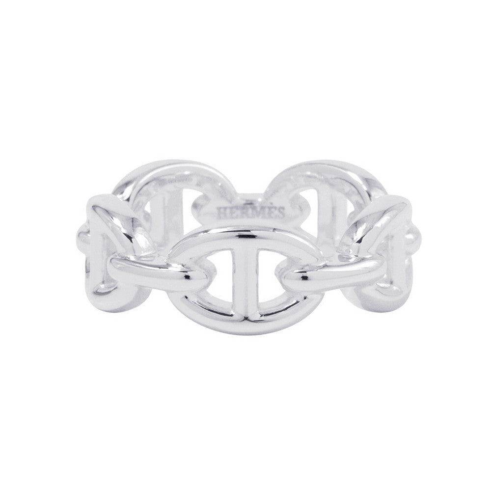HERMES Chaine d'Ancre Anchene Ring Size PM/51/#11 SV925