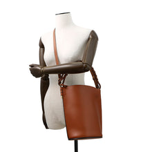 Load image into Gallery viewer, LOEWE Gate Bucket Anagram Logo 2-Way Brown329.56.Z85 Calf Leather
