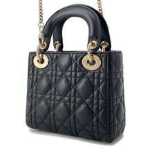 将图像加载到图库查看器中，Dior Lady Dior BlackM0505 ONGE-M900 Lambskin Size Mini

