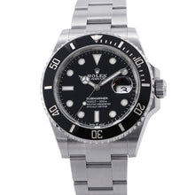 将图像加载到图库查看器中，ROLEX Submariner Date W41mm Stainless Steel Black Dial126610LN

