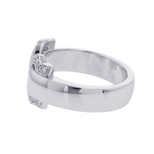 Load image into Gallery viewer, CARTIER 2C Boucluse Ring Size 51/#11B4071000/B4071051 18K White Gold
