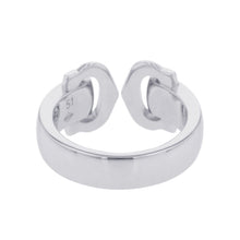 Load image into Gallery viewer, CARTIER 2C Boucluse Ring Size 51/#11B4071000/B4071051 18K White Gold
