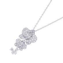 将图像加载到图库查看器中，MONNICKENDAM Monnickendam Diamond Flower Design Necklace Pt850 Pt900
