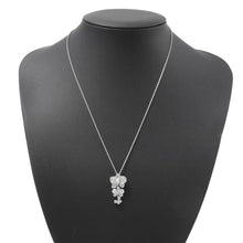将图像加载到图库查看器中，MONNICKENDAM Monnickendam Diamond Flower Design Necklace Pt850 Pt900
