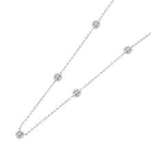 Load image into Gallery viewer, Monnickendam 7 Motif Diamond Station Necklace 18K White Gold

