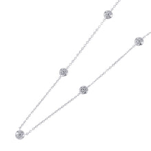 Load image into Gallery viewer, Monnickendam 7 Motif Diamond Station Necklace 18K White Gold
