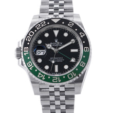 将图像加载到图库查看器中，ROLEX GMT Master II W40mm Stainless Steel Black Dial126720VTNR
