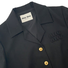 Load image into Gallery viewer, MIUMIU one piece Size 36 BlackMF5621 Wool Polyurethane
