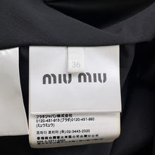 Load image into Gallery viewer, MIUMIU one piece Size 36 BlackMF5621 Wool Polyurethane
